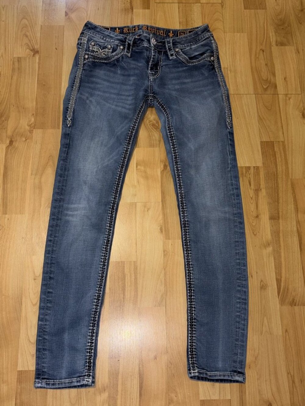 Rock Revival Lanlan Skinny Low Rise Jeans Womens size 26 Rodeo